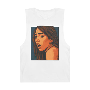Riley Reid inspired Pop-Art Workout - Unisex Tank Top with Riley just looking at you all Nasty.