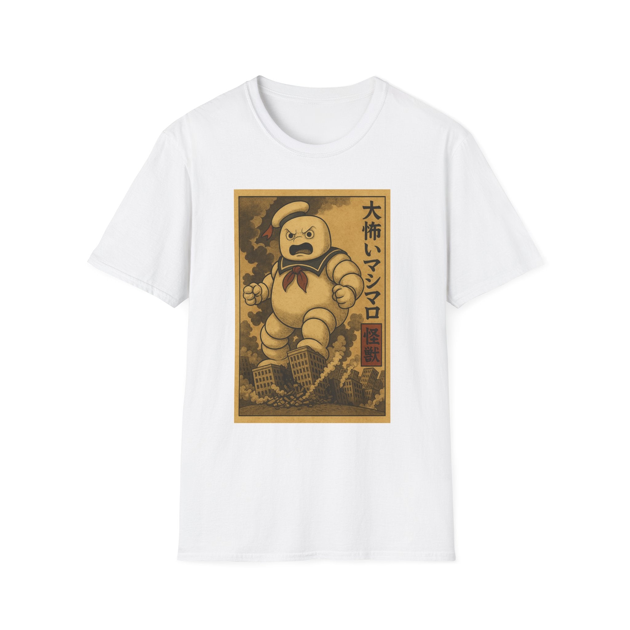 Marshmallow Man - Vintage Cartoon T-Shirt, Ghostbusters Inspired Soft Tee, Perfect Gift for Fans, Casual Wear, Halloween Costume, Unisex Tee