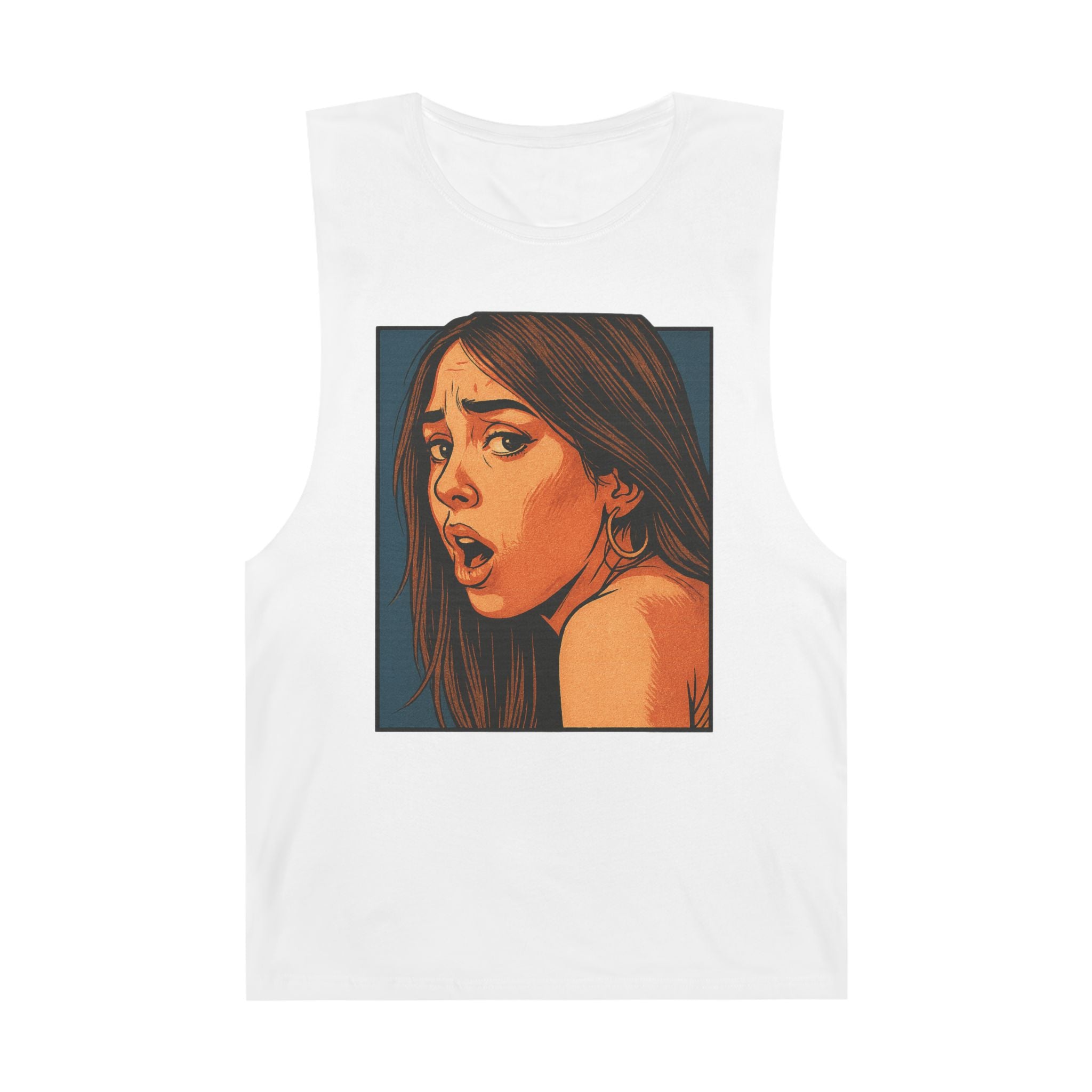 Riley Reid inspired Pop-Art Workout - Unisex Tank Top with Riley just looking at you all Nasty.
