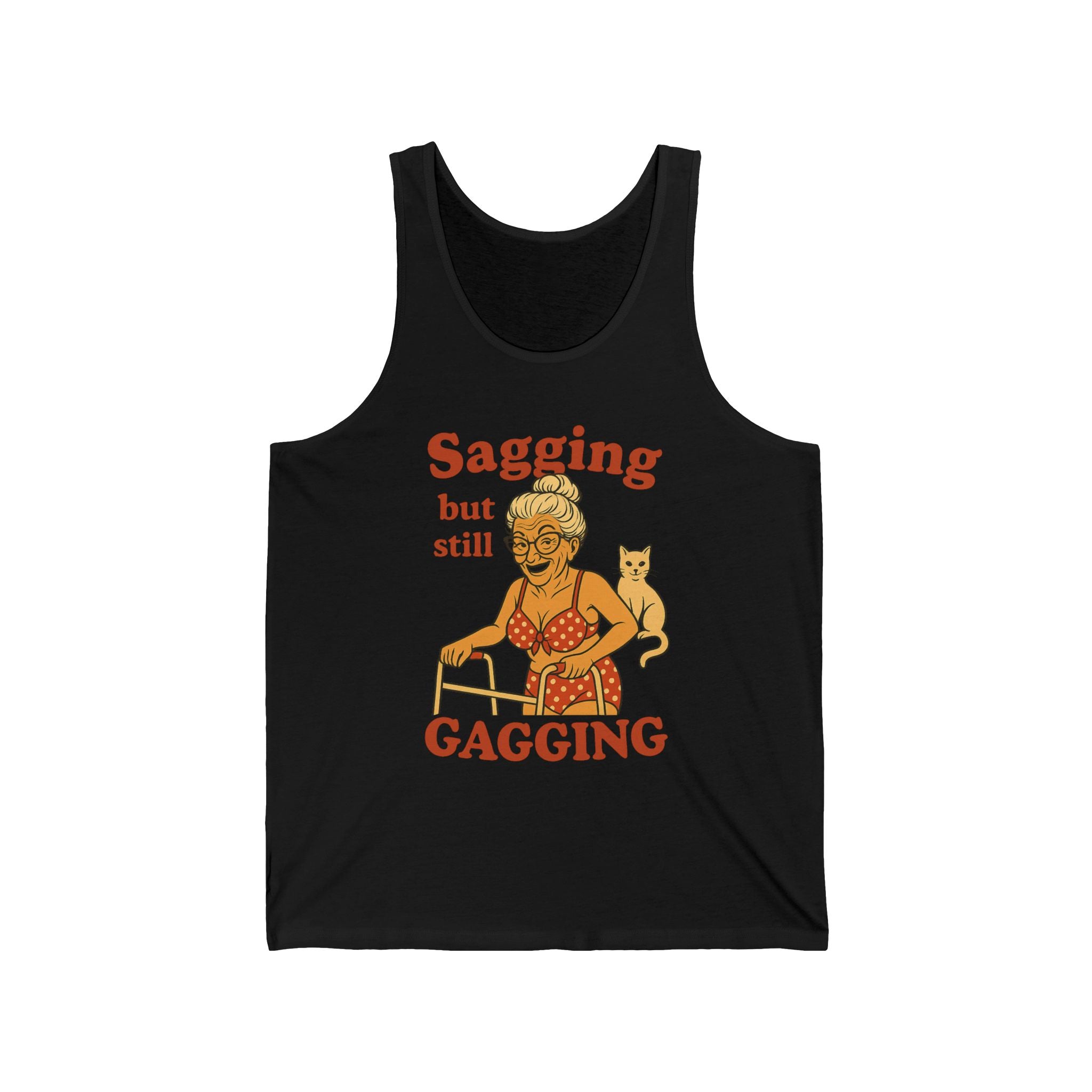 GILF Tank Top: Grandma Can Still Gag! Gift for Grandmother, Christian Gift, Funny Joke Tank-Top for Women