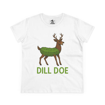 Funny Dildo T-Shirt For Women | LGBTQ Apparel | Dill Pickle Soft Comfortable Tee with a Deer, Baby Dear, Doe