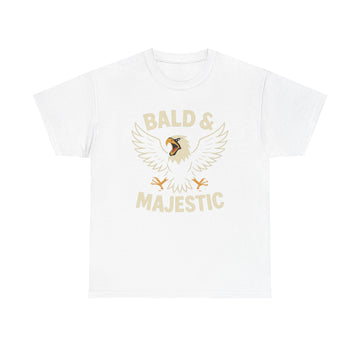 Bald & Majestic: Bald Eagle T-Shirt - Gifts for Bald Man and the Follicle Challenged - Great Gift For Dad - Father's Day